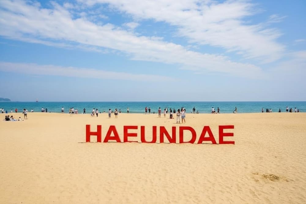 Haeundae - một trong những bãi biển đẹp bậc nhất Hàn Quốc.